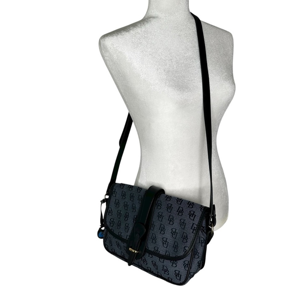 Dooney & Bourke Vintage Navy and Black Crossbody Bag 2006